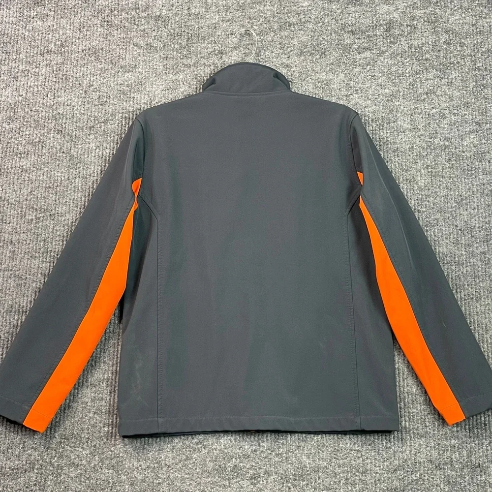 Snozu Softshell Jacket Youth L 14/16 Grey Orange Extreme Gear Full Fleece Lined